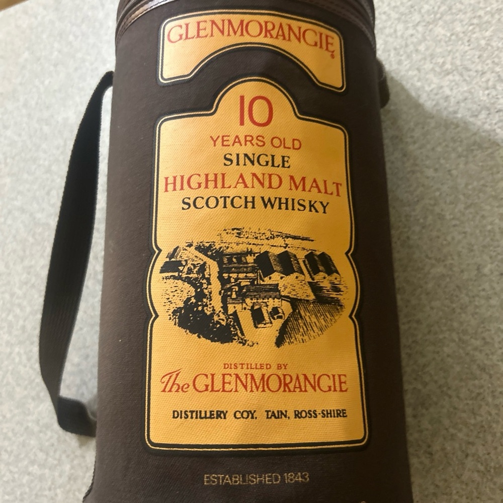 Vintage Glenmorangie Scotch Whisky Canvas Carrying Case